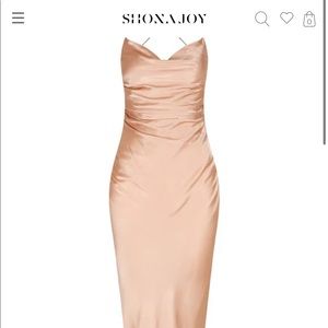 Shona Joy LA LUNE LACE BACK MAXI DRESS - DESERT ROSE